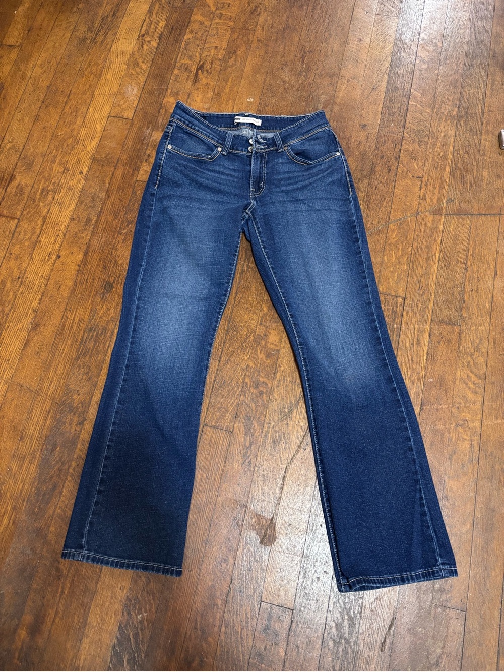 Levi’s 529 Women’s Curvy Bootcut Jeans Dark Wash Stretch Denim